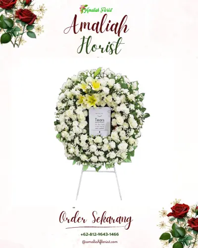Krans Bunga Duka Cita di Pangkalanbun